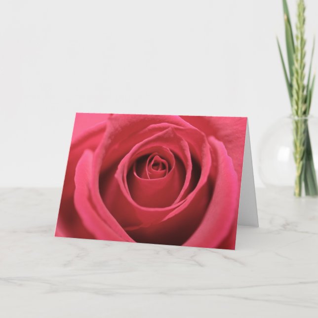 Tarjeta Rosa rosa oscuro 01 (Anverso)