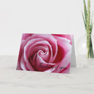 Tarjeta Rosa Rosa Pensando en Ti