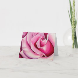 Tarjeta rosa rosa rosa