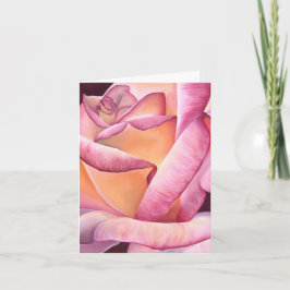 Tarjeta rosa rosa rosa