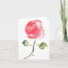 Tarjeta rosa Rose Blank