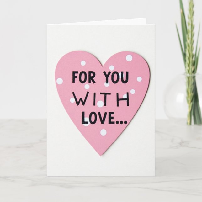 Tarjeta Rosa Sincera Para Ti (Anverso)