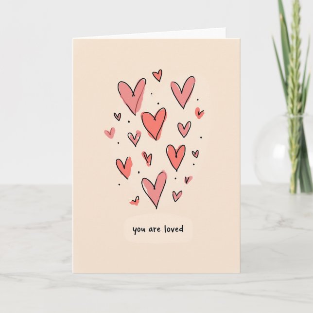 Tarjeta Rosa Te Aman (Anverso)