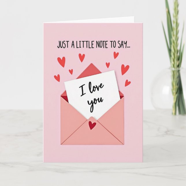 Tarjeta Rosa Te Amo (Anverso)