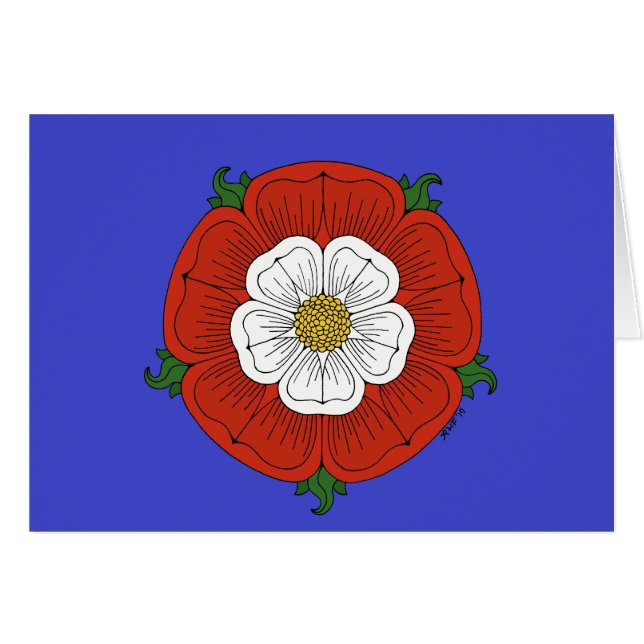 Tarjeta Rosa Tudor (Anverso (Horizontal))