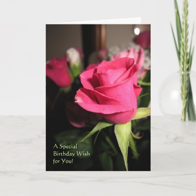 Tarjeta Rosa único (Anverso)