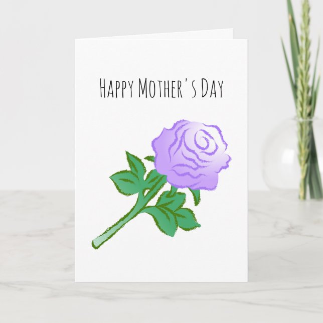 Tarjeta Rosa Violeta (Anverso)