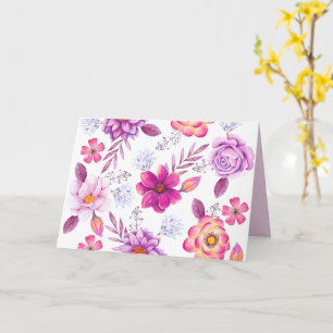 Tarjeta Rosa violeta