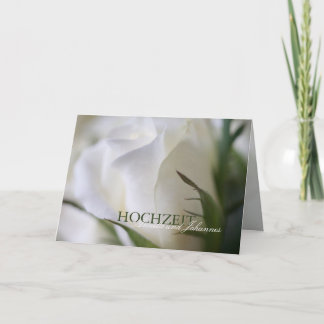 Tarjeta Rosa Weiße - Hochzeits-Einladung