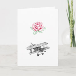 Tarjeta Rosa y avión