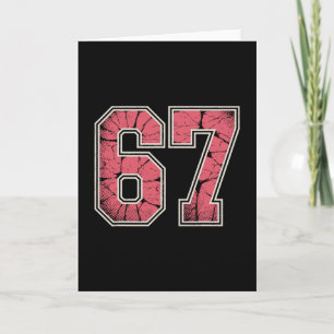 Tarjeta Rosa y Blanco 67 