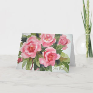 Tarjeta rosada bonita 234 de los rosas