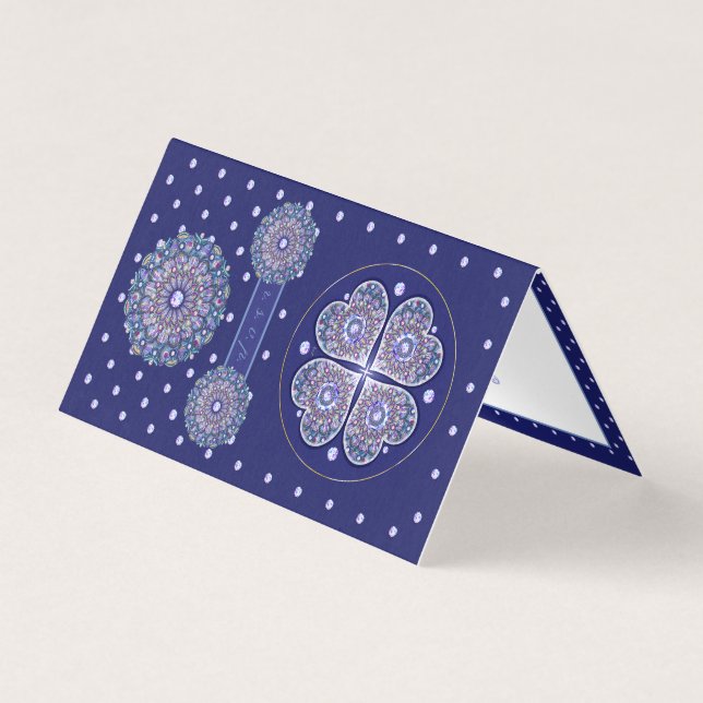 Tarjeta Rosario azul (Anverso)