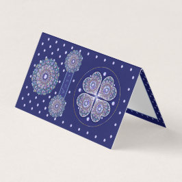 Tarjeta Rosario azul