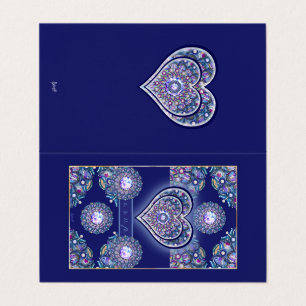 Tarjeta Rosario azul