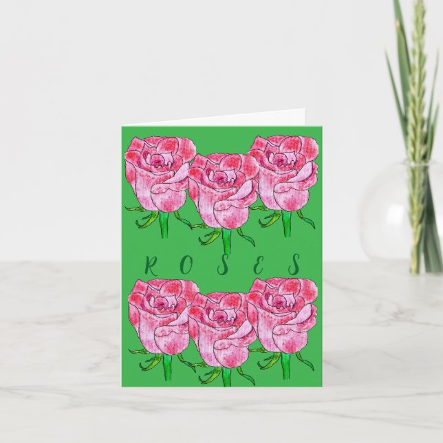 Tarjeta Rosas  (Anverso)