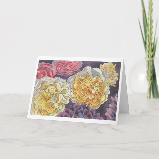 Tarjeta Rosas Amarillas (Anverso)