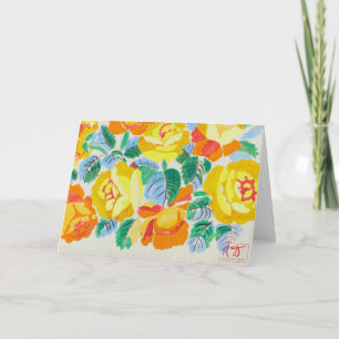 Tarjeta Rosas Amarillas   Raoul Dufy