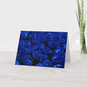 Tarjeta Rosas azules