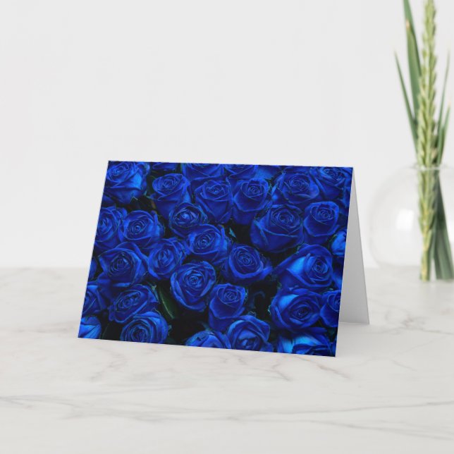 Tarjeta Rosas azules (Anverso)