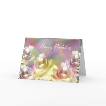 Rosas blancas con efectos pastel