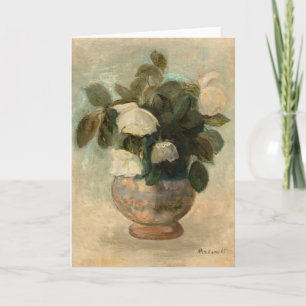 Tarjeta Rosas blancas   Tadeusz Makowski