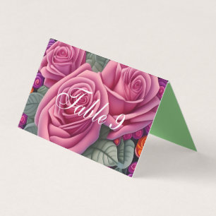 Tarjeta Rosas Bodas rosados Delicados Pastel