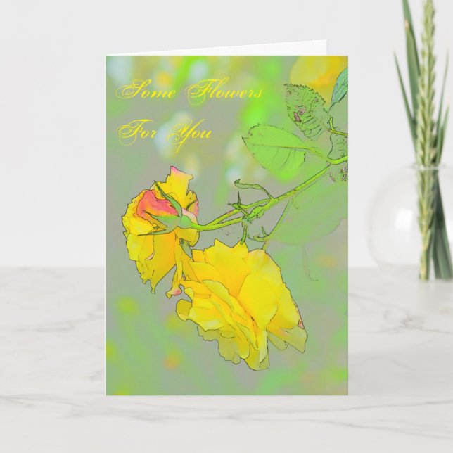 Tarjeta Rosas, ¡consigue tus hermosas rosas aquí! (Anverso)