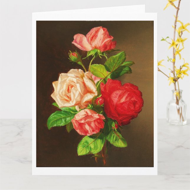 Tarjeta Rosas de Andreas Lach Poster (flor amarilla)