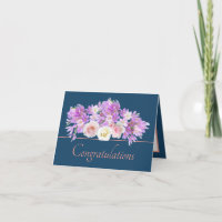 Rosas de Bouquet rosa Azul y felicitaciones de Cro