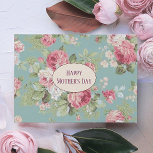 Tarjeta Rosas de col. Día de la Madre