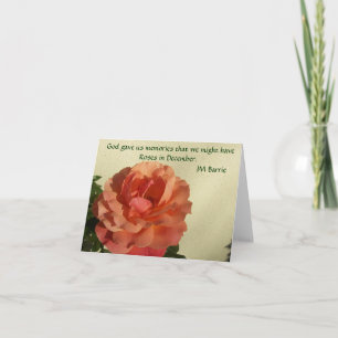 Tarjeta Rosas de diciembre de Notecard