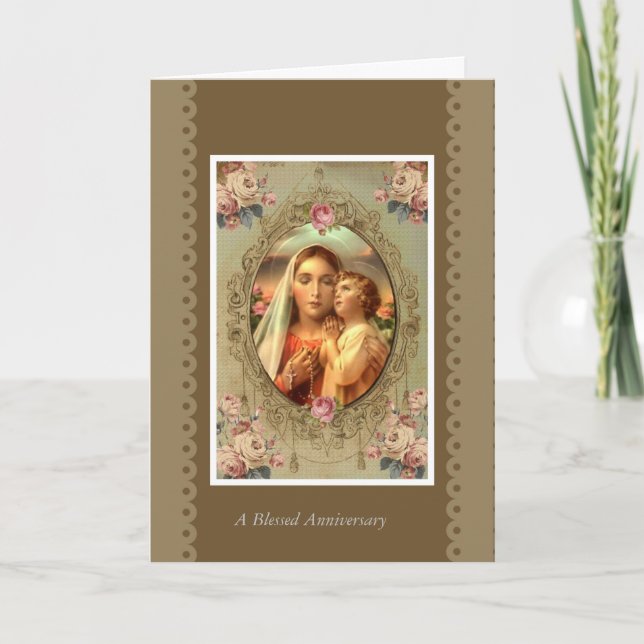 TARJETA ROSAS DE JESÚS DEL NIÑO DEL ROSARIO DEL VIRGEN (Anverso)