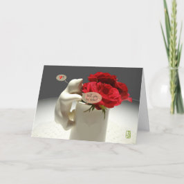 Tarjeta Rosas de Kitty & Tea Serán míos Valentine