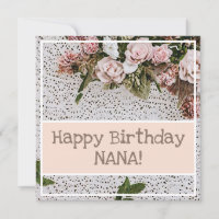 Rosas de la época Pink Bouquet Crochet Agradable C