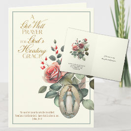 Tarjeta Rosas de la Oración de Sanación, Virgin Mary