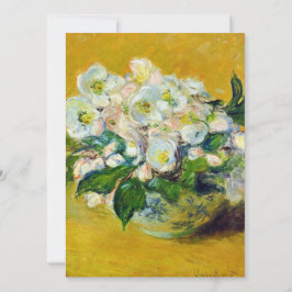 Tarjeta Rosas de Navidad (de Claude Monet)