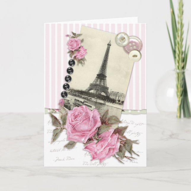 Tarjeta Rosas de París (Anverso)