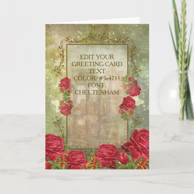 Tarjeta ROSAS de ROMA II ~ Greetingcard (Anverso)