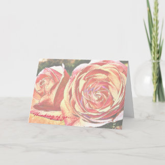 Tarjeta Rosas de té del jardín