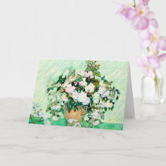 Tarjeta Rosas de Vincent van Gogh