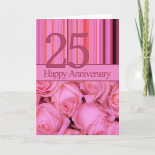 Tarjeta Rosas del 25° Aniversario