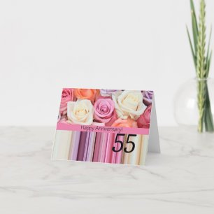 Tarjeta Rosas del 55º Aniversario