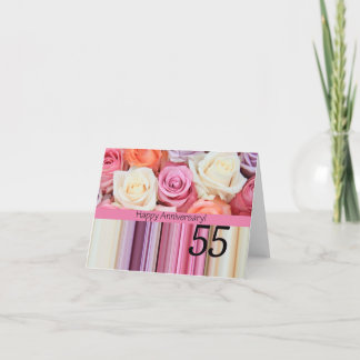 Tarjeta Rosas del 55º Aniversario