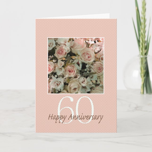 Tarjeta Rosas del 60° Aniversario (Anverso)