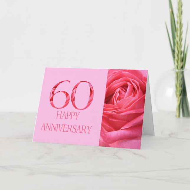 Tarjeta Rosas del 60° Aniversario (Anverso)