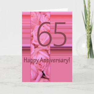 Tarjeta Rosas del 65° Aniversario