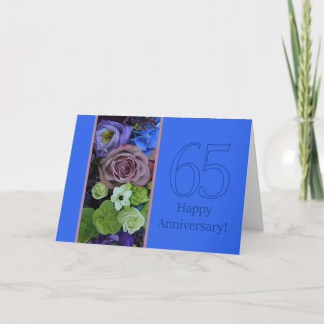 Tarjeta Rosas del 65° Aniversario (Anverso)