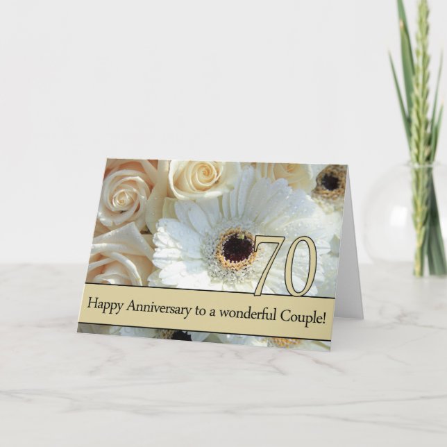 Tarjeta Rosas del 70° Aniversario (Anverso)
