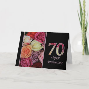 Tarjeta Rosas del 70° Aniversario
